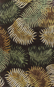 30" X 50" Wool Espresso Area Rug