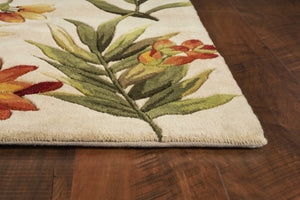 30" x 50" Wool Ivory  Area Rug