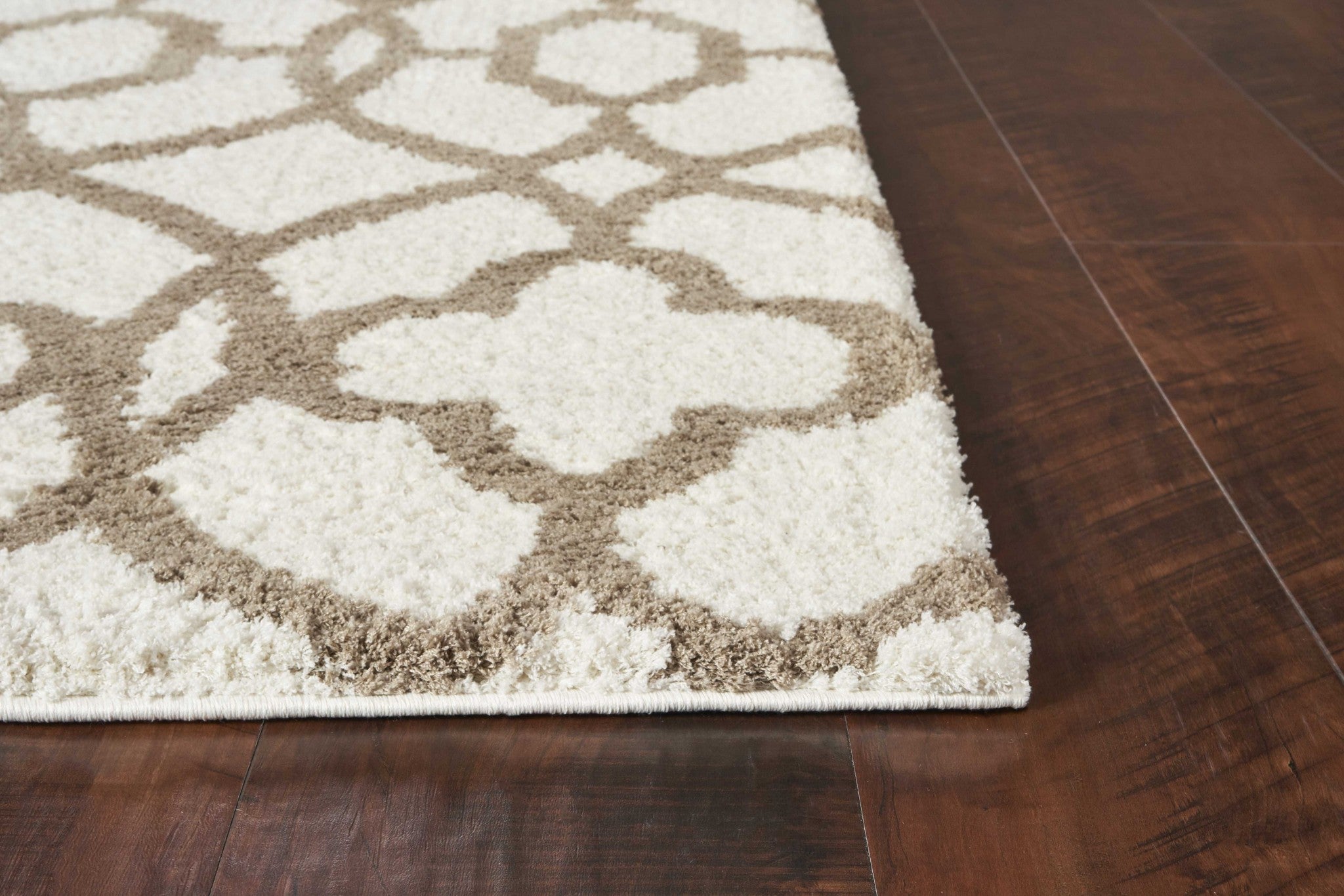 3' x 5' Microfiber Ivory or Beige Area Rug