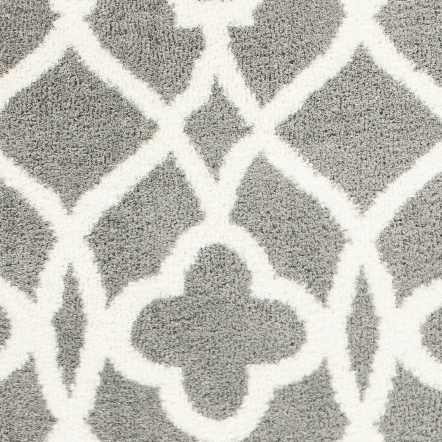 3' x 5' Microfiber Grey or Ivory Area Rug