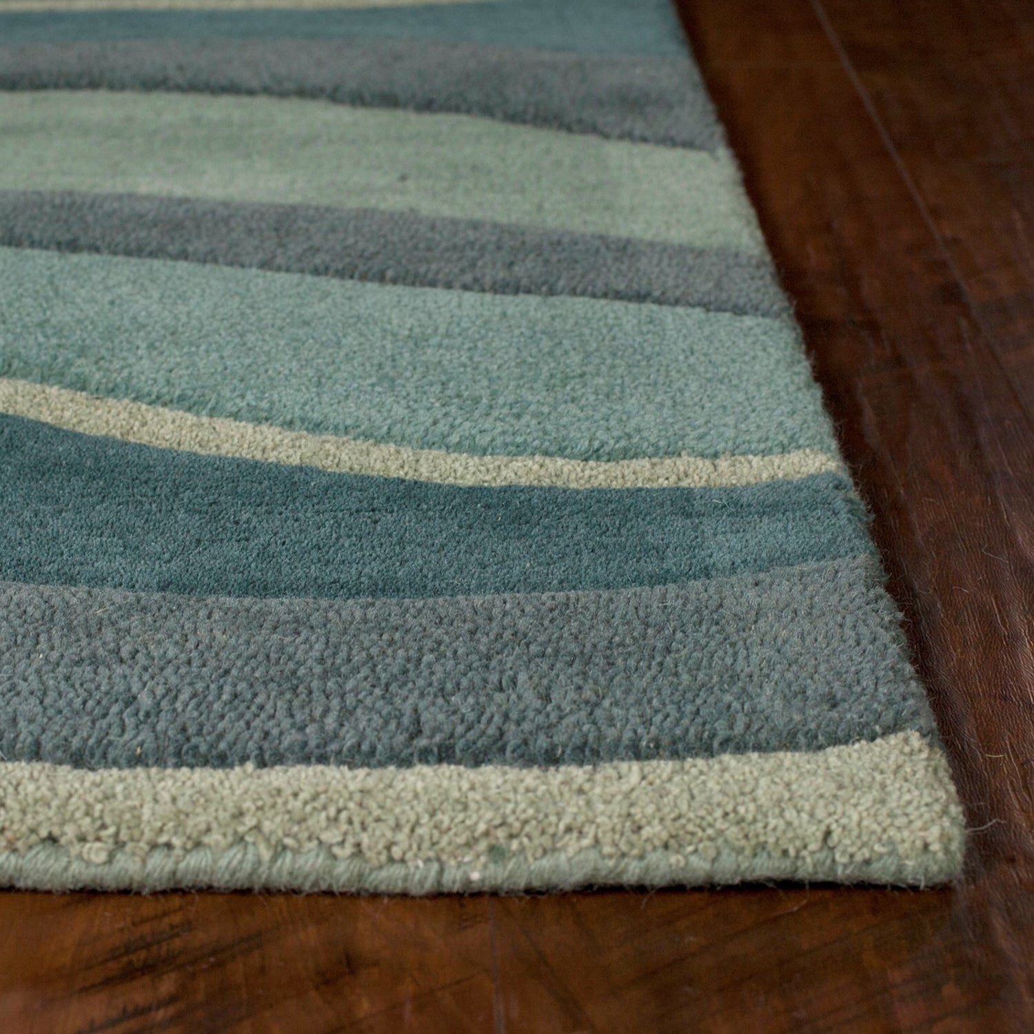 2' x 7' Runner Wool Ocean Area Rug