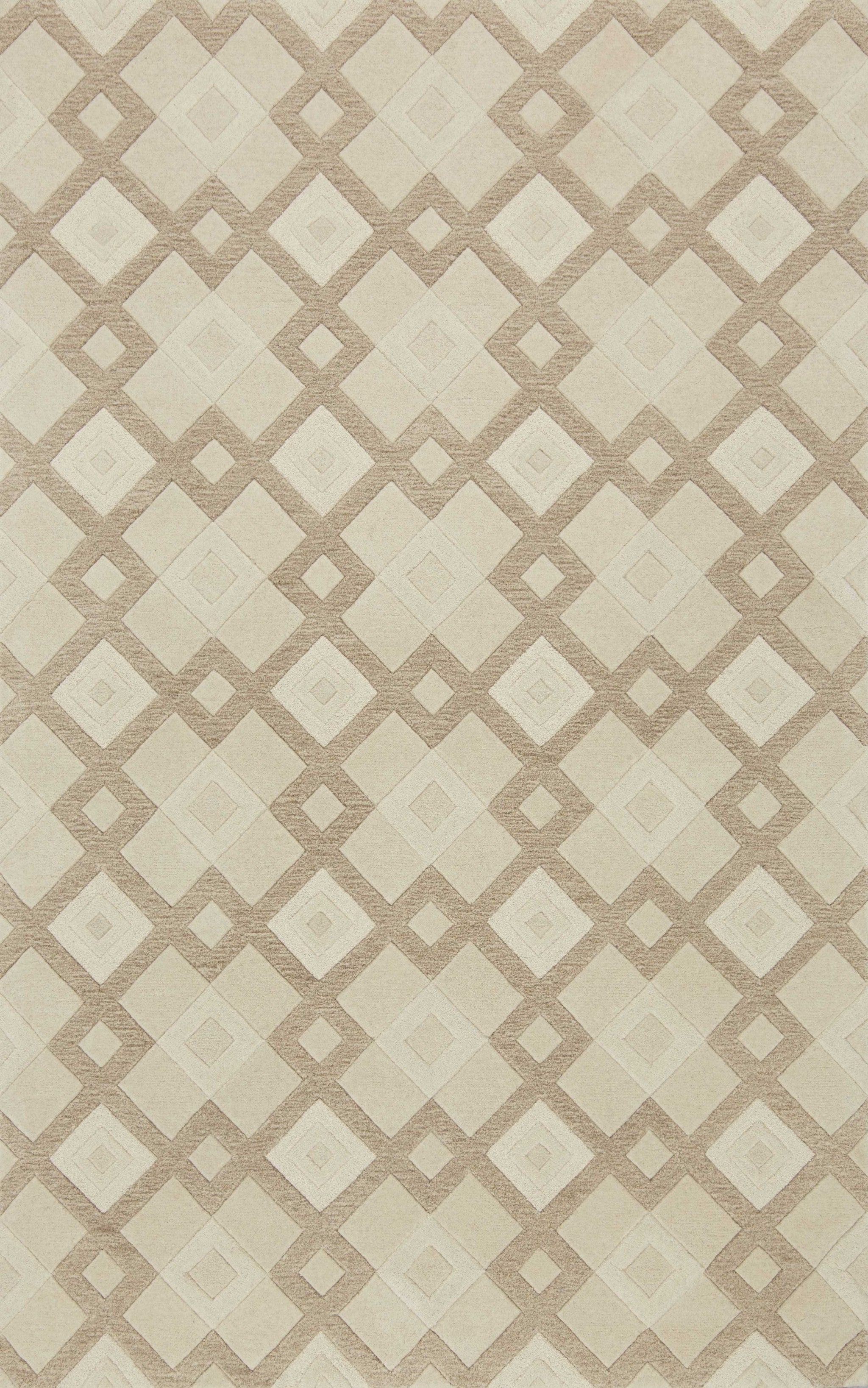 2' x 7' Runner Wool Ivory Area Rug