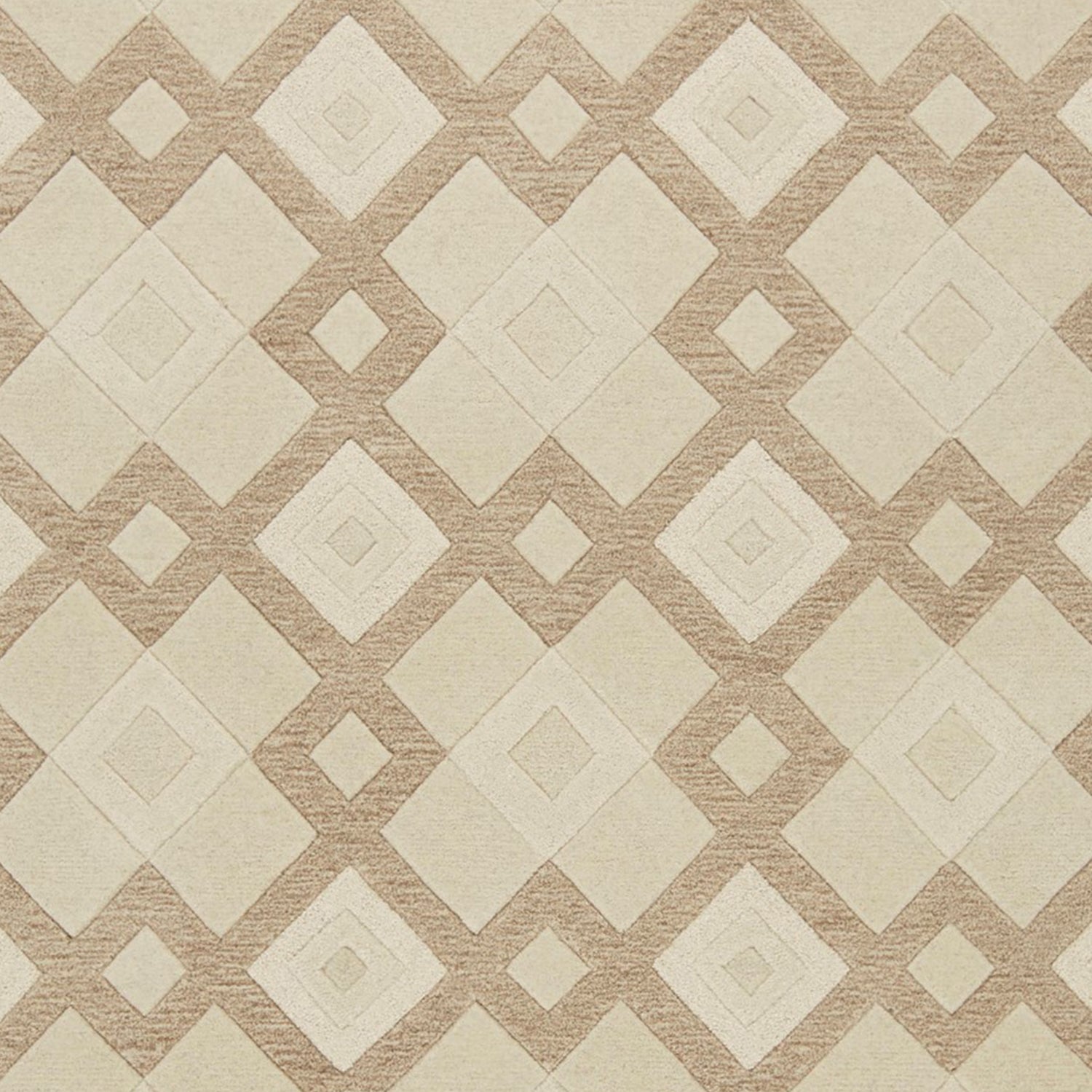 2' x 7' Runner Wool Ivory Area Rug