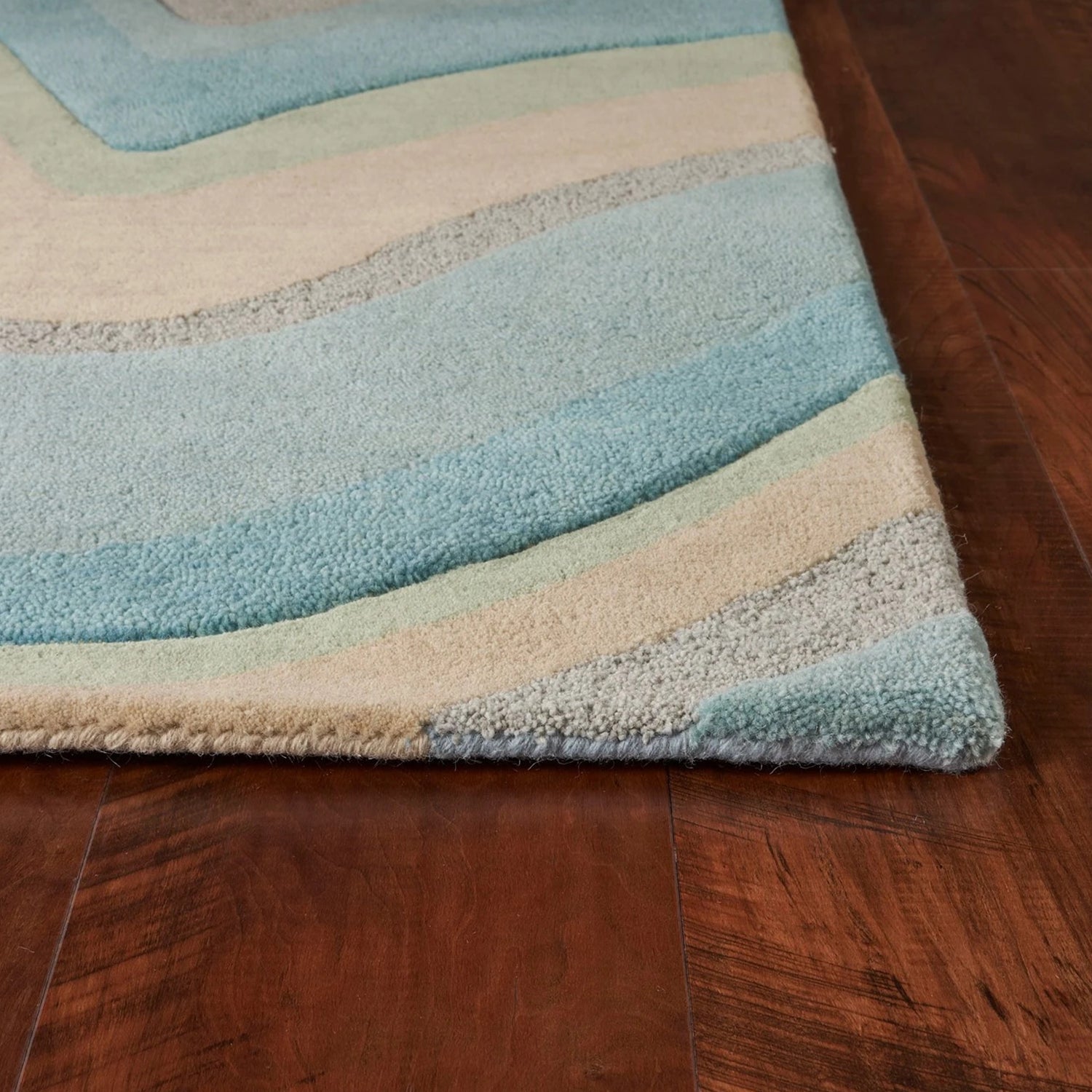 2' x 7' Runner Wool Ocean Area Rug