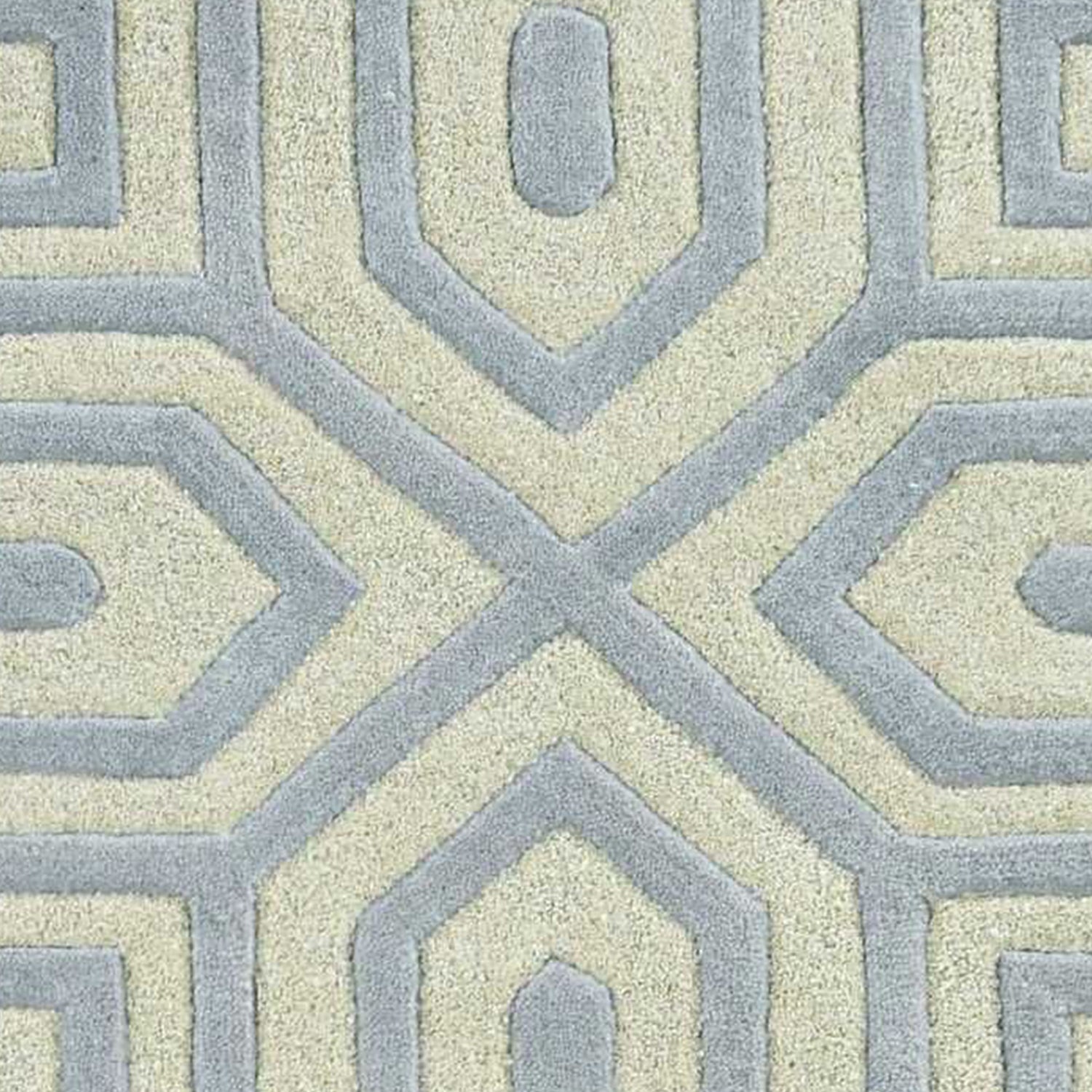 2' x 7' Runner Wool Grey Area Rug