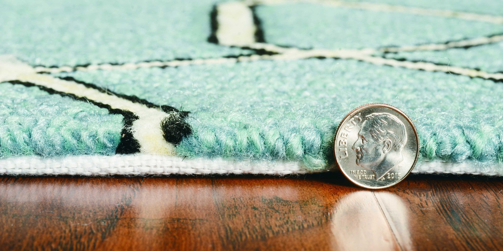 7' Round  UV treated Polypropylene Spa Area Rug