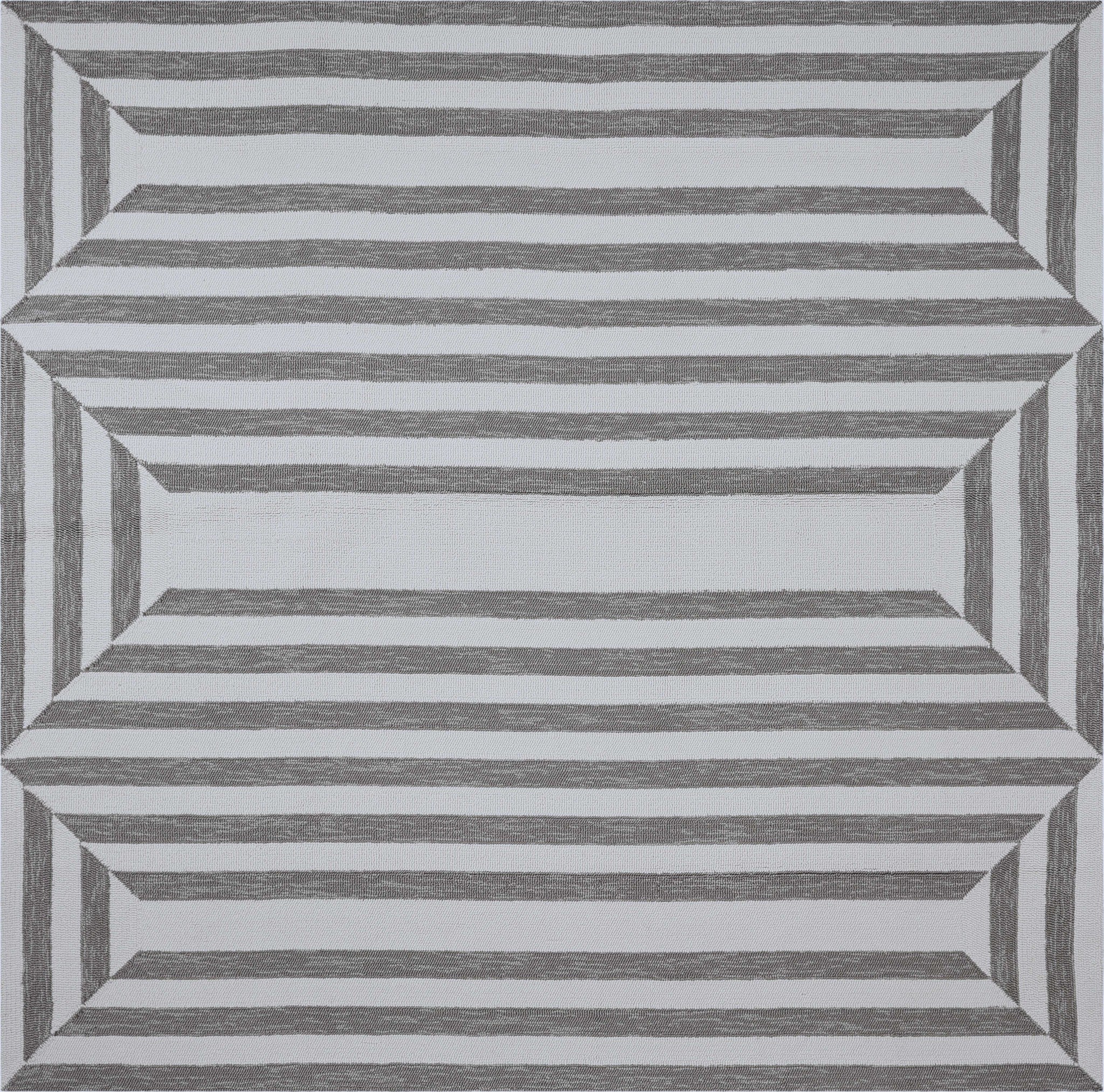 7' Square   UV treated Polypropylene Oatmeal Area Rug