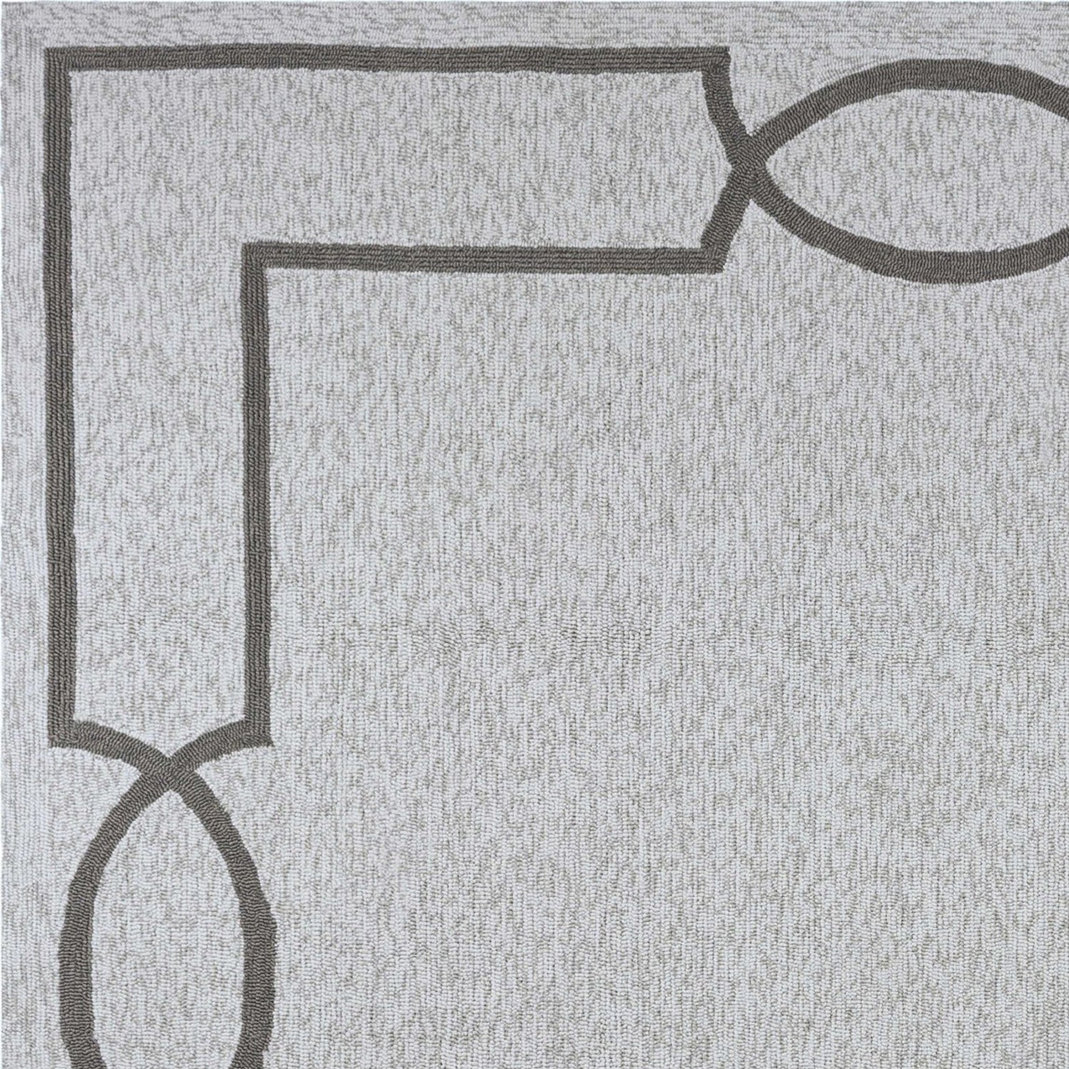 7' Square   UV treated Polypropylene Oatmeal Area Rug