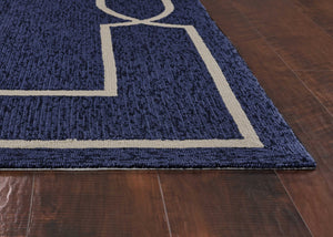 7' Square   UV treated Polypropylene Ocean Area Rug