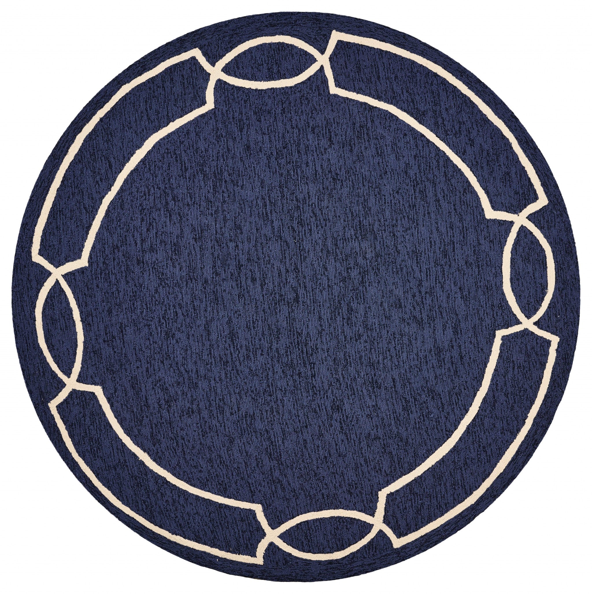 7' Square   UV treated Polypropylene Ocean Area Rug