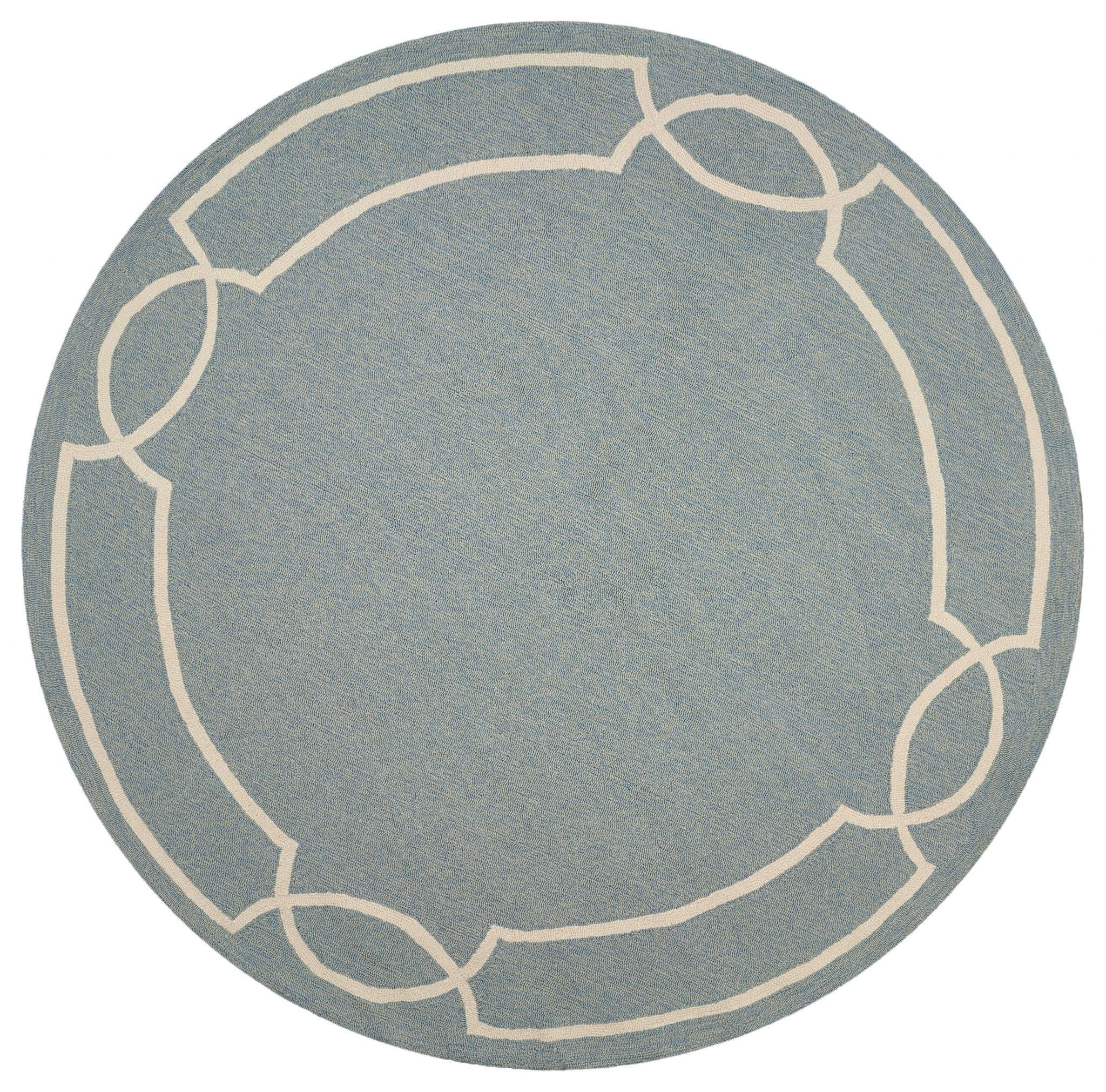 7' Round  UV treated Polypropylene Spa Area Rug