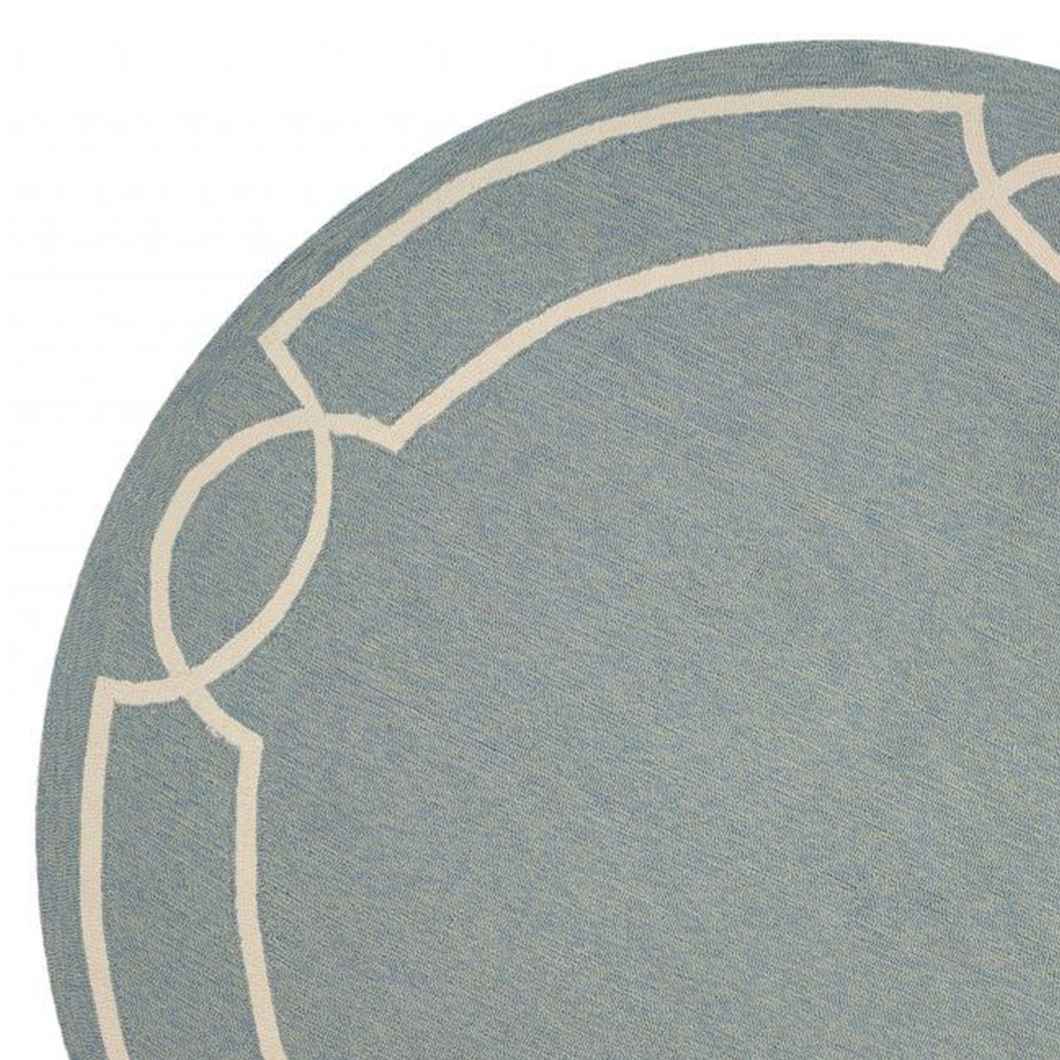 7' Round  UV treated Polypropylene Spa Area Rug