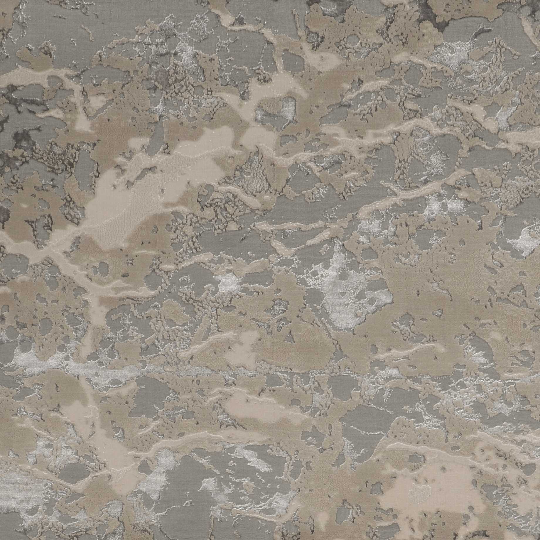 6' x 9'  Polyester Sand Grey Area Rug