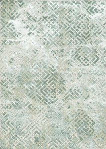 6' x 9'  Polyester Sand Silver Area Rug