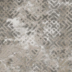 6' x 9'  Polyester Sand Silver Area Rug