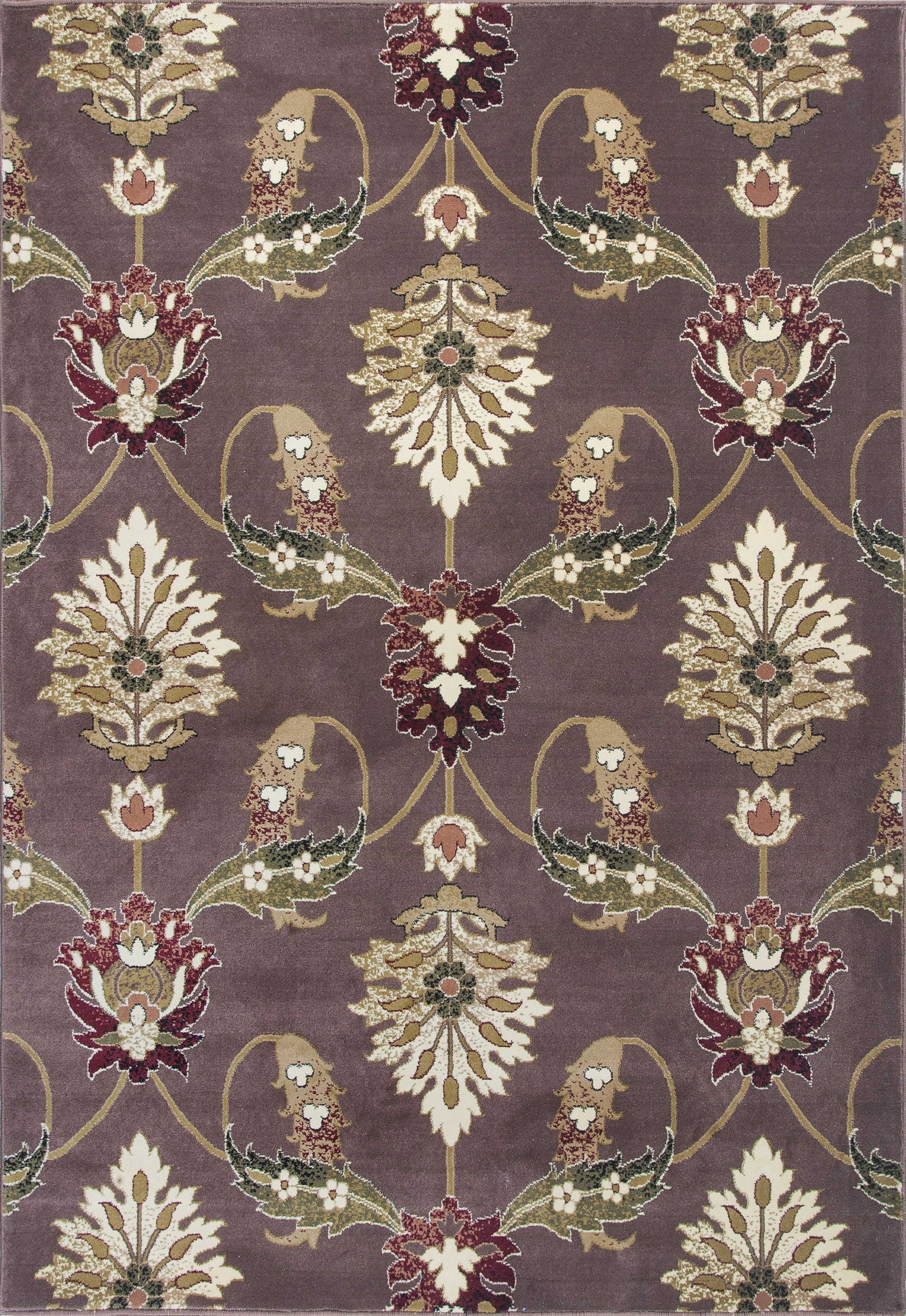 7' x 10'  Polypropylene Plum Area Rug