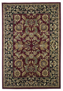 7' x 10'  Polypropylene Red or  Black Area Rug