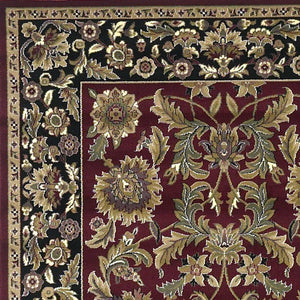 7' x 10'  Polypropylene Red or  Black Area Rug