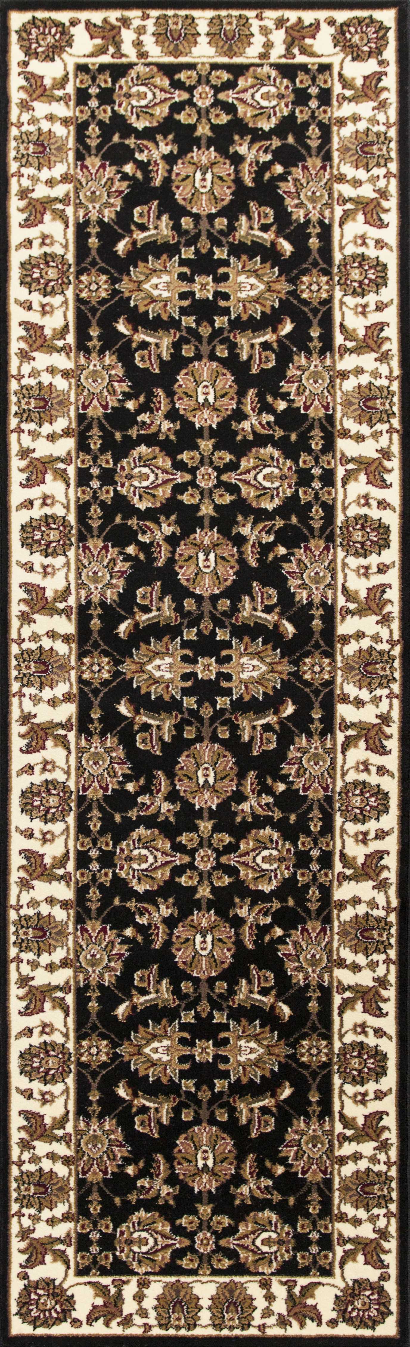 7' x 10'  Polypropylene Black or  Ivory  Area Rug