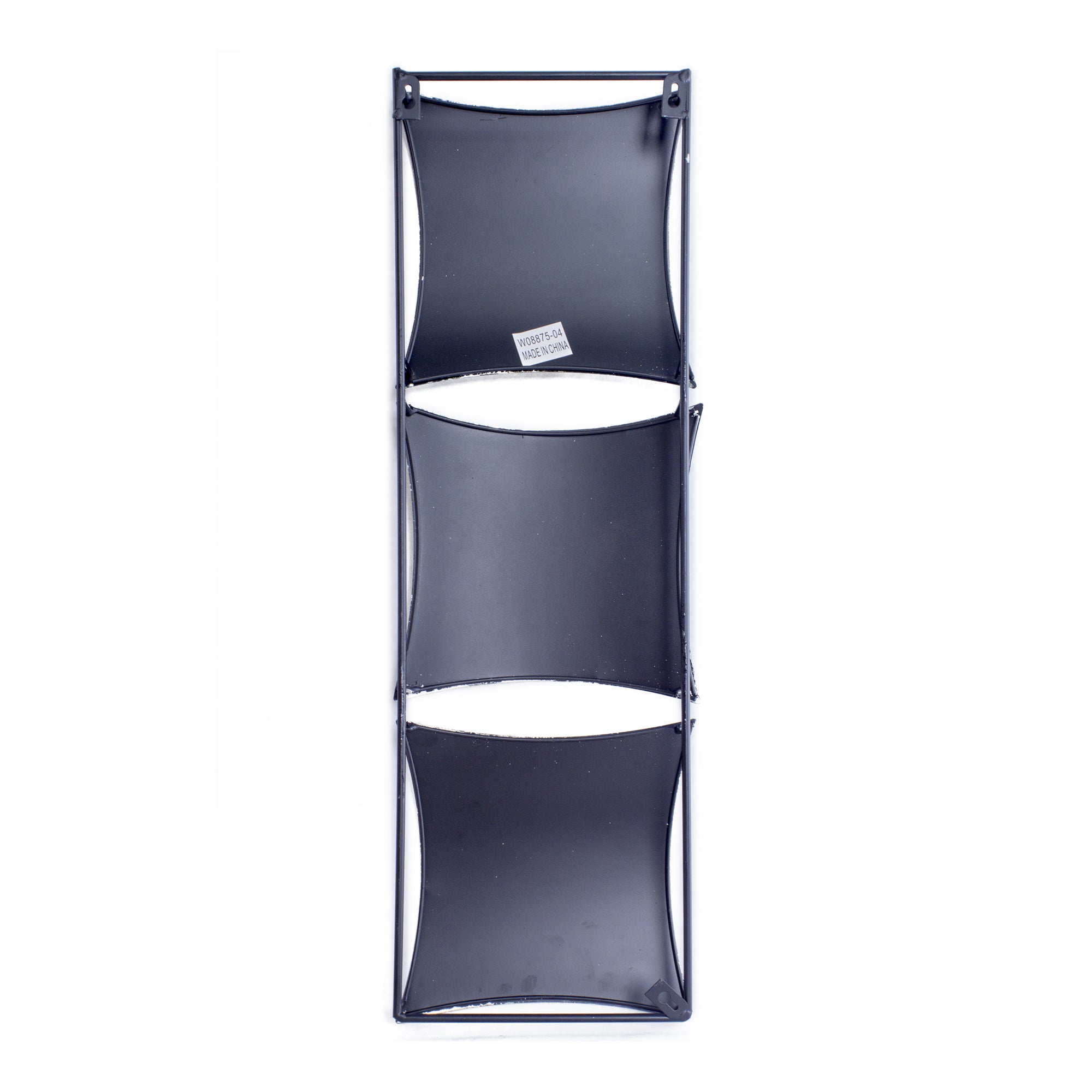 8" X 2.75" X 24.5" Turquoise Copper and Bronze Metal Vertical Panel Wall Decor