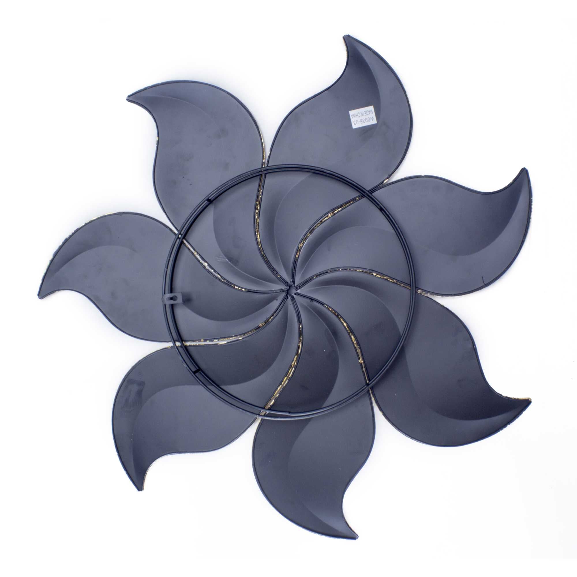 17.25" X 2" X 17.25" Gold Copper Brown Metal Small Flower Metal Wall Decor