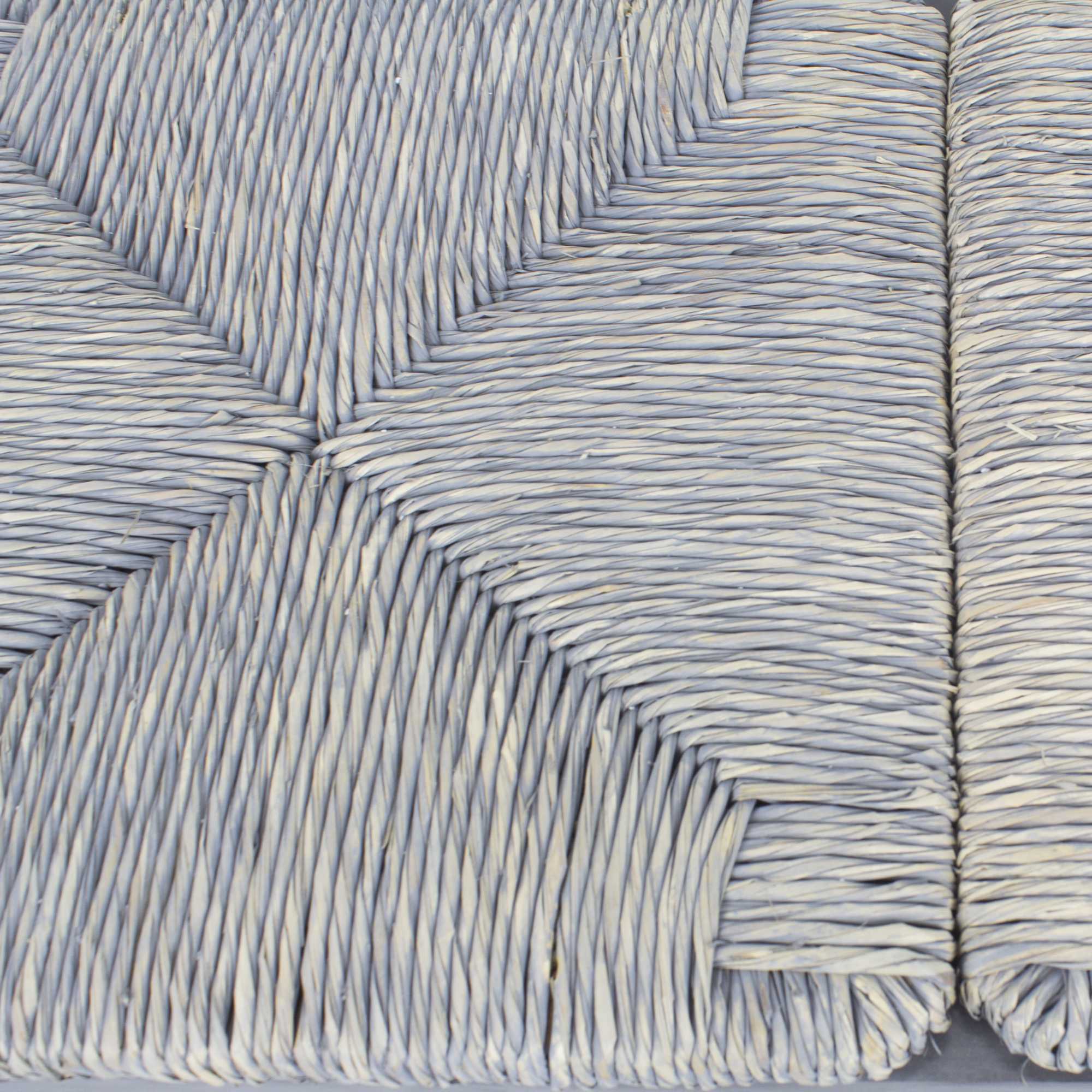 32" X 15" X 20" Grey MDF  Wood  Seagrass Seagrass Drawer Storage Bench