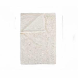 50" x 60" Reno Off White Fur - Throw