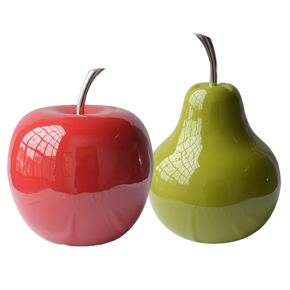 10" x 10" x 11" Buffed & Red Extra Large Apple