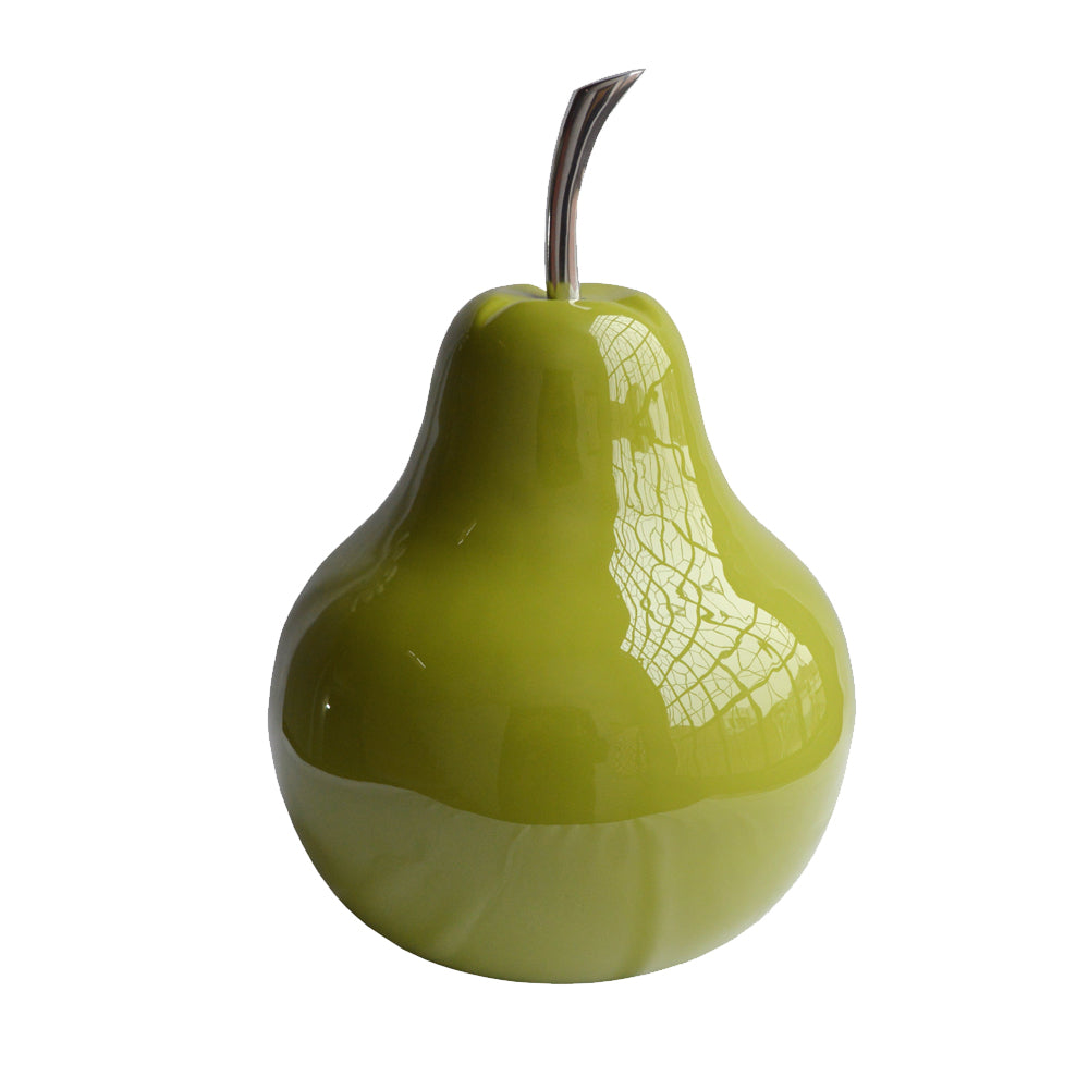 11" x 11" x 16" Buffed & Green Extra Large Pear