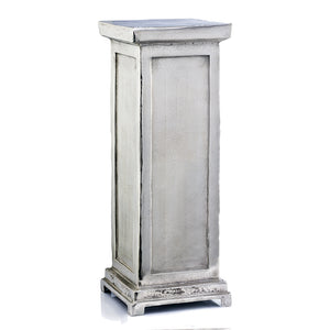 12" x 12" x 40" Rough Silver Tall Roman Pedestal