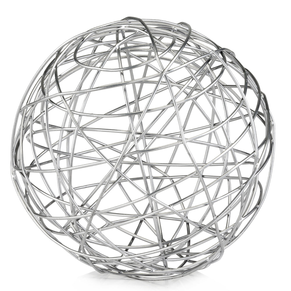 12" x 12" x 12" Silver Extra Large Wire Sphere