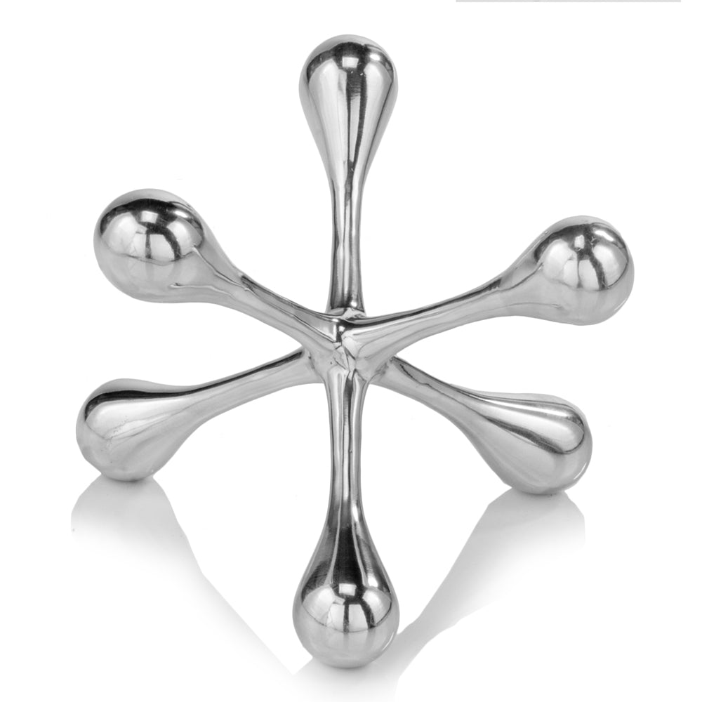 7" x 7" x 5.5" Silver Cantillo Decorative Jack