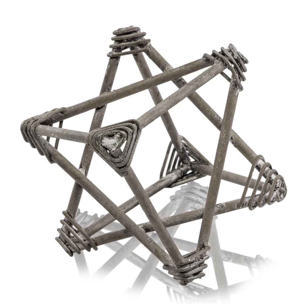 8" x 7" x 5" Oxidized Star Object