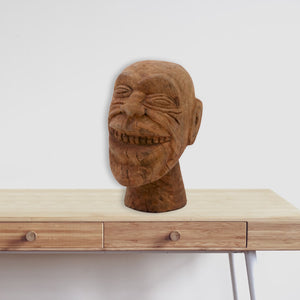 9" x 7" x 10" Natural Happy Smiling Swede