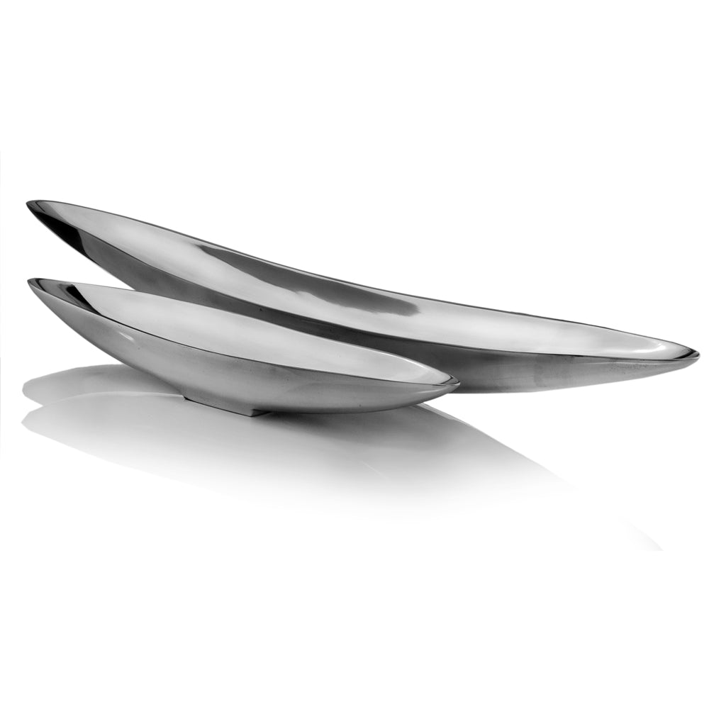 4.5" x 20" x 3" Buffed Short Boat Tray