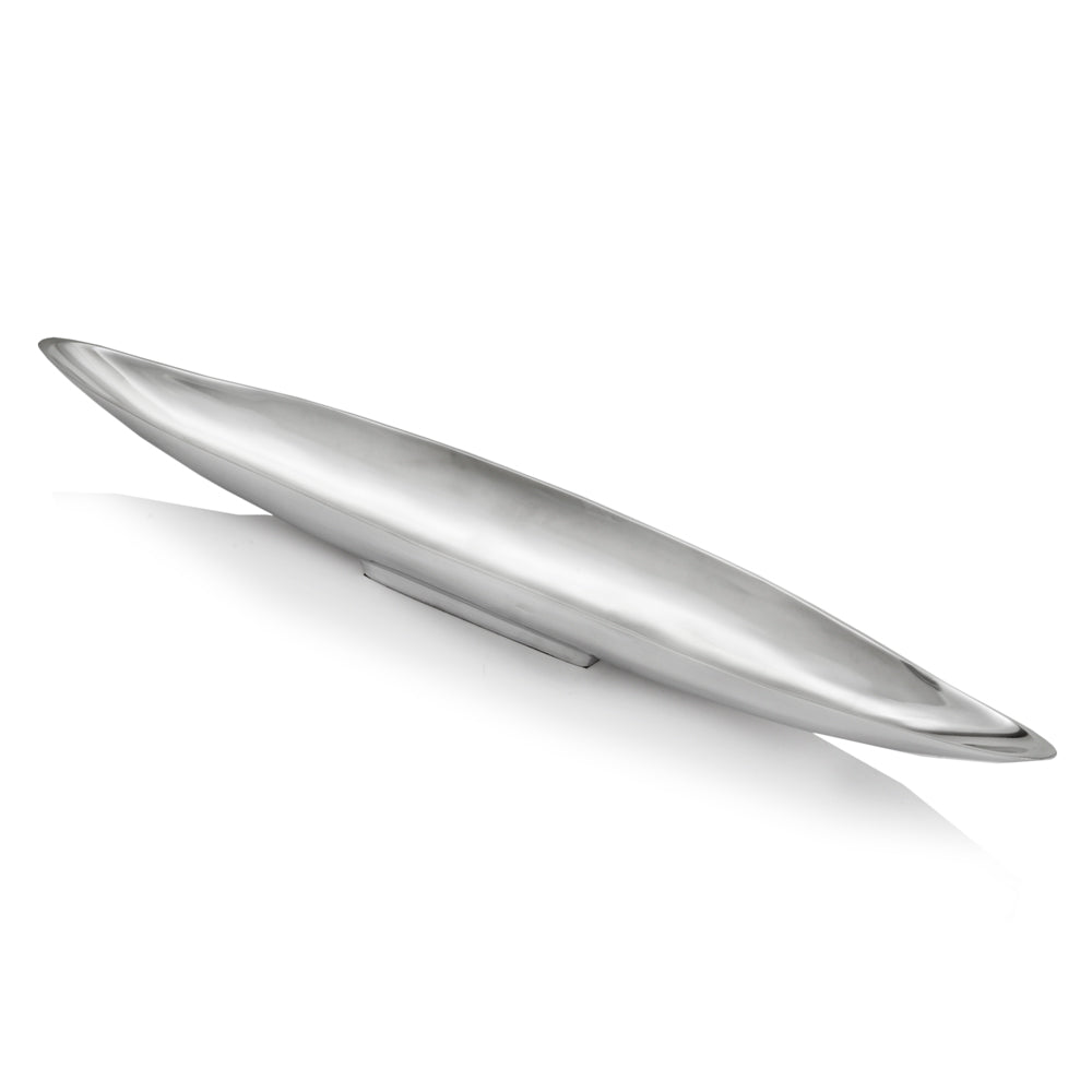 5.5" x 37" x 4" Buffed Extra Large Long Boat Tray