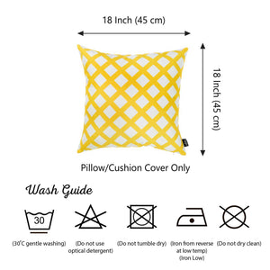 18"x 18" Tropical Cross Squares Decorative Throw Pillow Cover