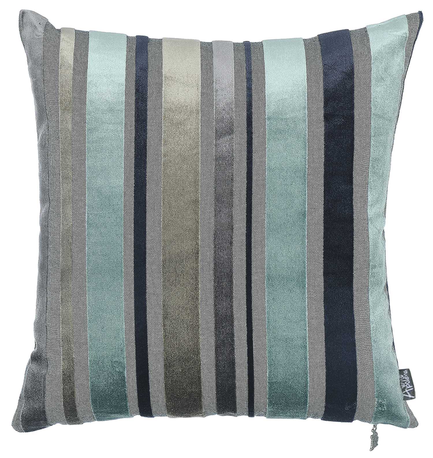 17"x17" Sky Blue Velvet Luxurious Throw Decorative Pillow Case Set of 2 pcs Square