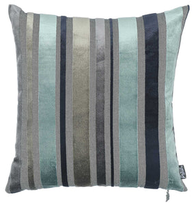 17"x17" Sky Blue Velvet Luxurious Throw Decorative Pillow Case Set of 2 pcs Square