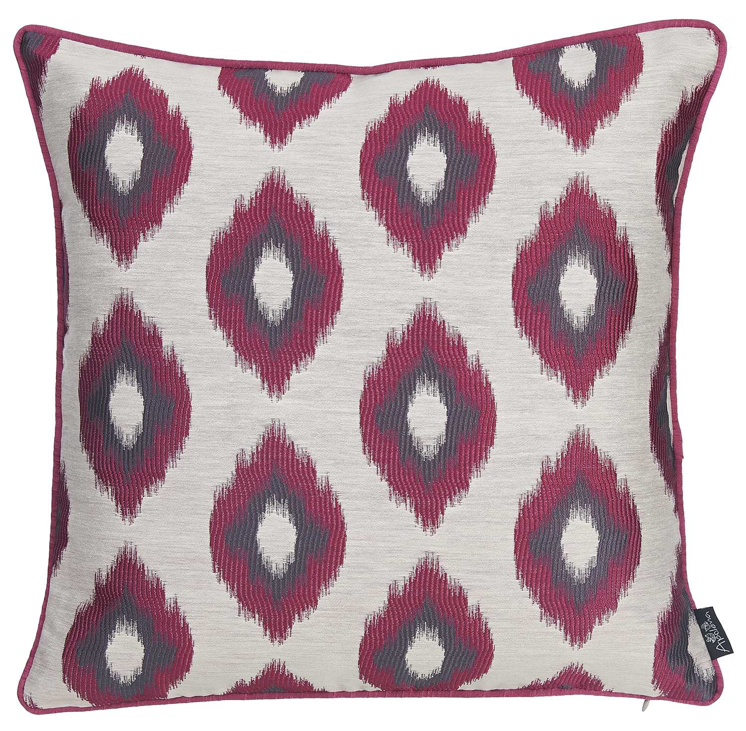 17"x 17"Purple Jacquard Slices Decorative Throw Pillow Cover Set Of 2 Pcs Square