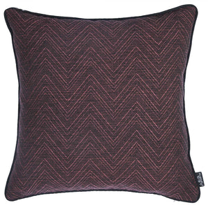 17"x 17" Jacquard Zigzag Decorative Throw Pillow Cover
