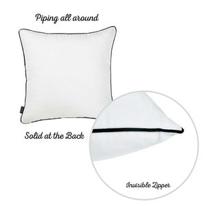 18"x18" Skandi Hello Decorative Throw Pillow Cover Printed