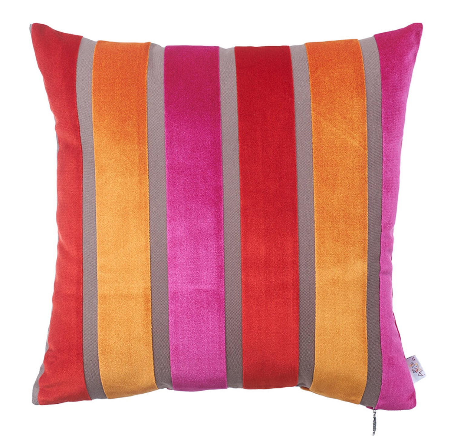 17"x17"Mixed Color Velvet Luxurious Throw Decorative Pillow Case Set of 2 pcs Square