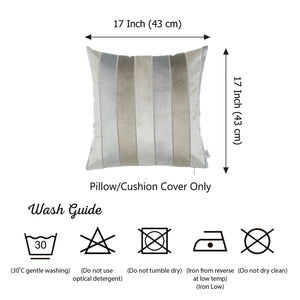 17"x17"Brown Velvet Luxurious Throw Decorative Pillow Case Set of 2 pcs Square