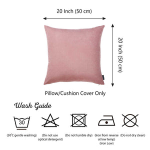 20"x20"Light Pink Honey Decorative Throw Pillow Cover 2 pcs in set