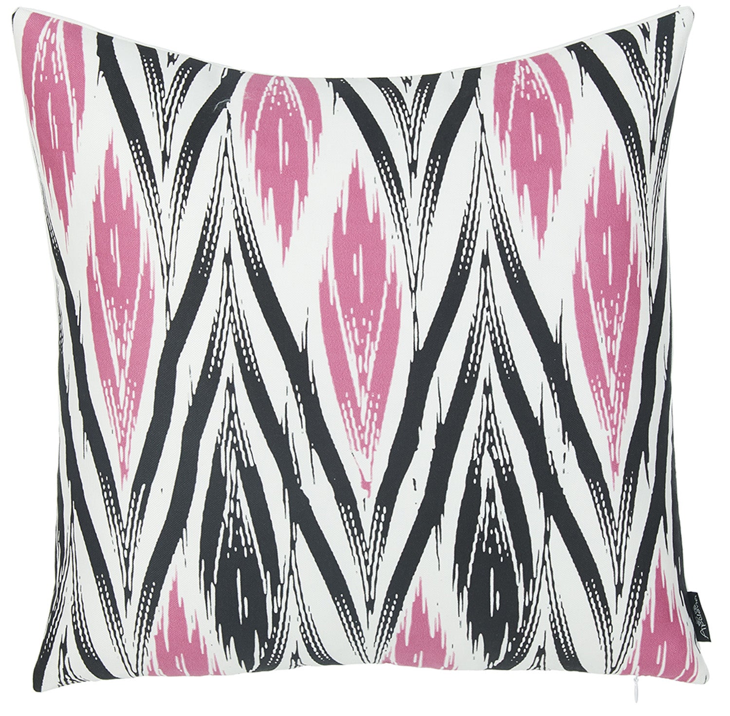18"x18" Pink Geometric Lit Decorative Throw Pillow Cover Printed
