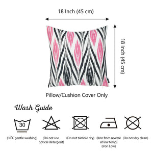 18"x18" Pink Geometric Lit Decorative Throw Pillow Cover Printed