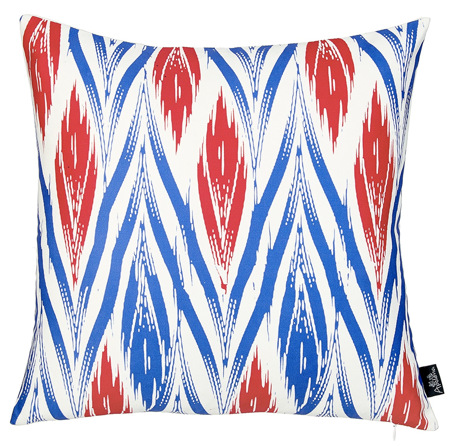 18"x18"Red Geometric Lit Decorative Throw Pillow Cover Printed
