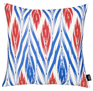 18"x18"Red Geometric Lit Decorative Throw Pillow Cover Printed