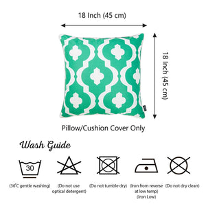 18"x18"Turquiose Marine Moroccon Stars Decorative Throw Pillow Cover